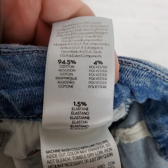 Mother Denim High Waisted Looker Ankle Fray Shoot To Thrill Destroyed Jeans 27 - Picture 13 of 16